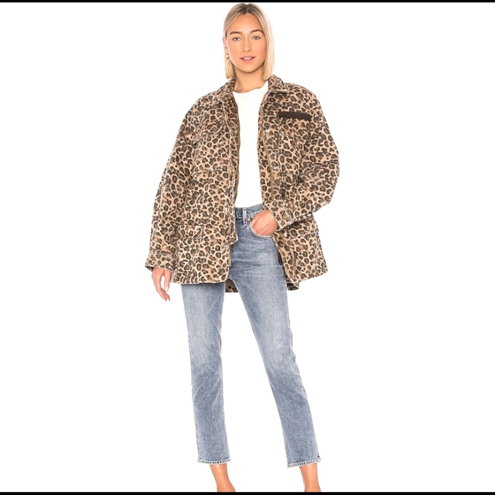 Free People Leopard Jacket